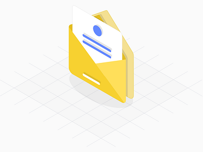 Freebie - Isometric Envelope Icon flat free psd freebie icon isometric message notification ui ux