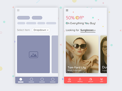 Freebie - Product Home Screen android ecommerce freebie ios material ui minimal sketchapp ui user experience user interface ux