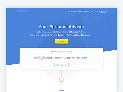 Fintech Website fintech landing page minimal ui ux