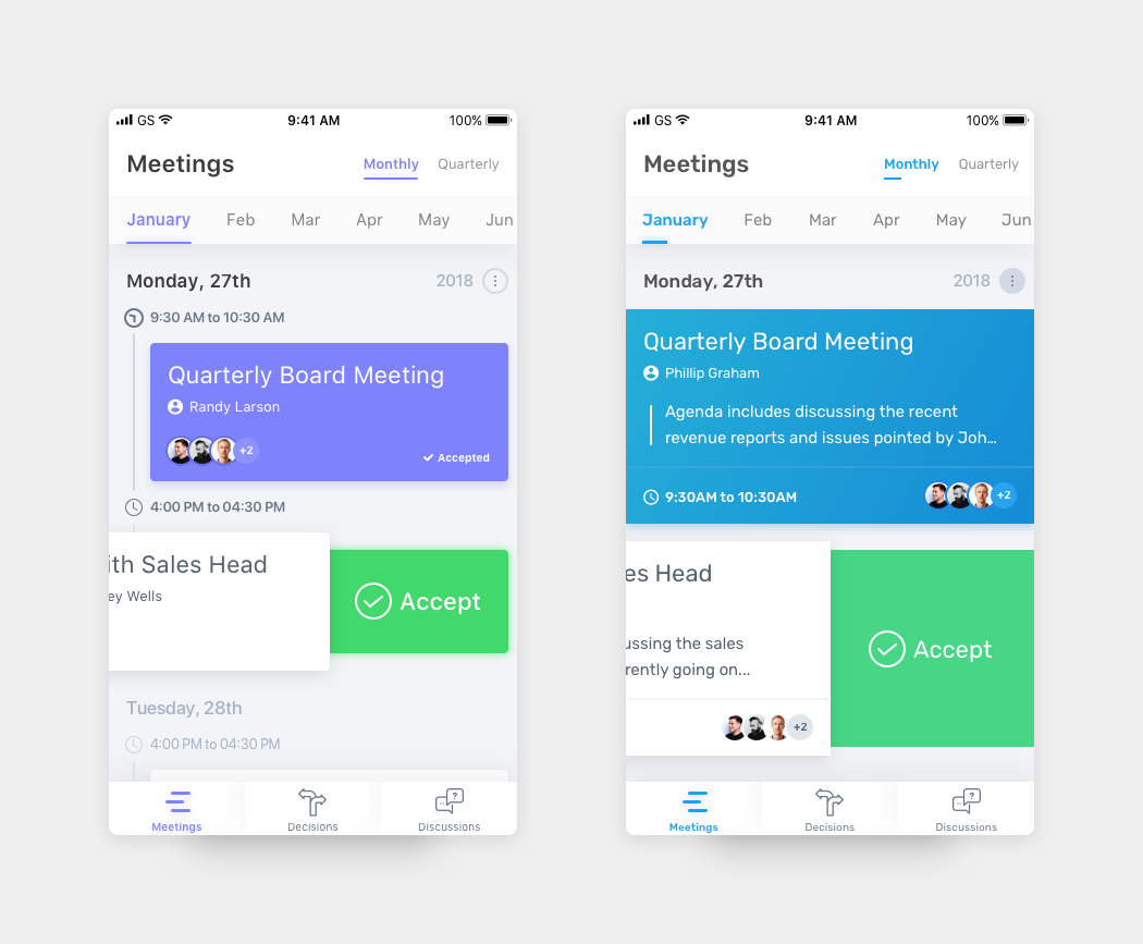 Meeting Schedules - Option A Or Option B? By 🏅Chandan Mishra On Dribbble