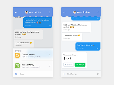 Fintech UI Kit - Freebie android app design flat interaction design material ui ux