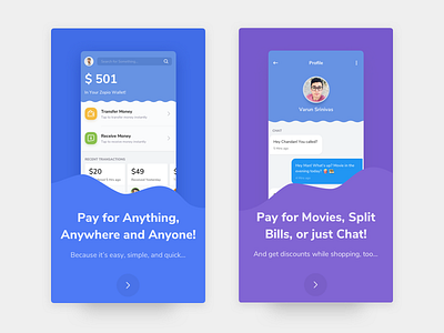 Fintech UI Kit - Freebie - Onboarding Screens app design freebie minimal mobile onboarding ui ui ux