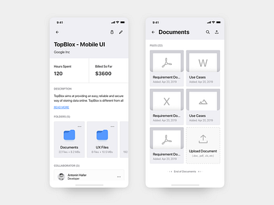 Freelancer's Mobile Dashboard - 2 dashboard design freebie list view mobile ui mobile ux user experience user interface wireframe wireframe design