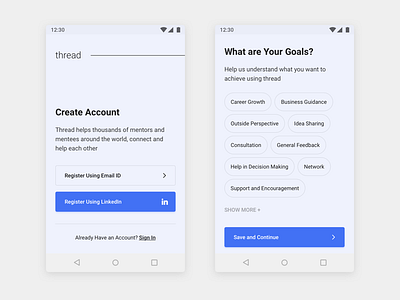 Thread - Android App Design - 2