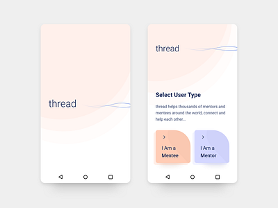 Thread - Android App Design - 4 android app dashboard design flat illustration interface material ui minimal mobile sketch typography ui ux