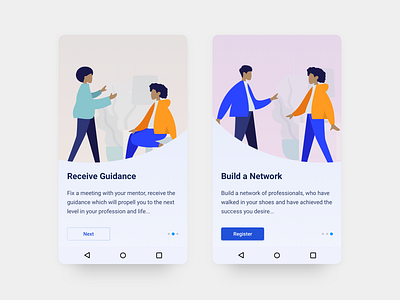 Thread - Android App Design - 5 android app design flat illustration interface material ui minimal mobile onboarding sketch typography ui user experience user interface ux