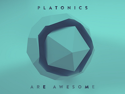 Platonic's are awesome! 3d c4d cinema cyan maxon platonic shape