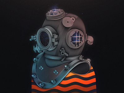 Space Diver art artist artwork design digital illustration illustrator
