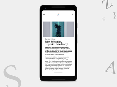 S Article View editorial minimal mobile music website