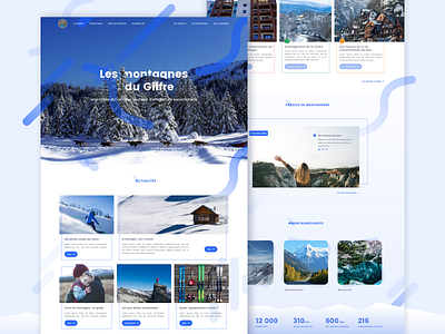 Landing page landing page mountains responsive share ski uidesign webdesign