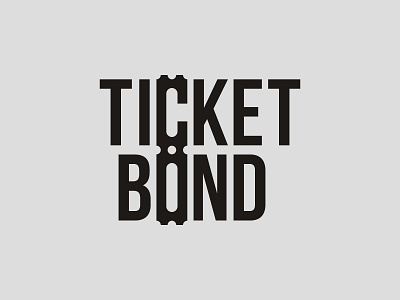 ticket bond bond brand branding design dribbble logo logo mark logodesign logotype ticket unique logo vector