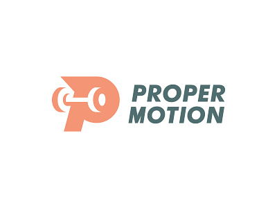 proper motion logo brand brand identity branding design dribbble fit gym logo logo mark logodesign motion personal property trainer unique logo vector
