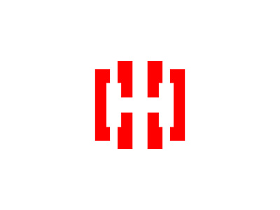 H barbel dual meaning exclusive gym h initial letter logo negative space sport unique logo