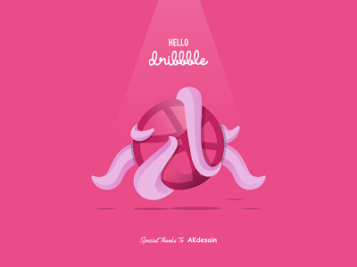 First Shot Dribbble dribbble first shot firstshot flatdesign hello dribble illustration invitations invite logo logo design logodesigner octopus specialistlogo thanks