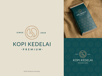 LOGO CONCEPT FOR KOPI KEDELAI (PREMIUM COFFEE) beans logo brand branding coffee coffee bean coffee logo coffeeshop design dribbble logo premium coffee soy coffee soy logo vector