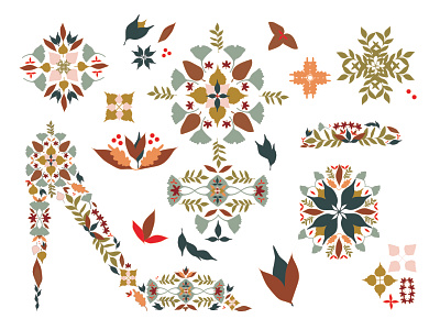 Leaf Illustrations chicago custom icon decals design detailed fall feminine floral hand drawn icon design icon set illustrations illustrator leaf leafing leaves midwest ornate vector vinyl application