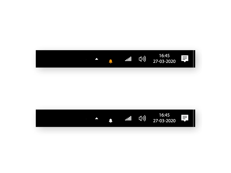 Taskbar Notification Concept