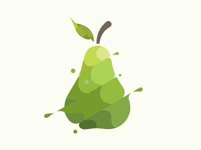 Pear app branding colours design flat icon illustration logo minimal ui vector web website