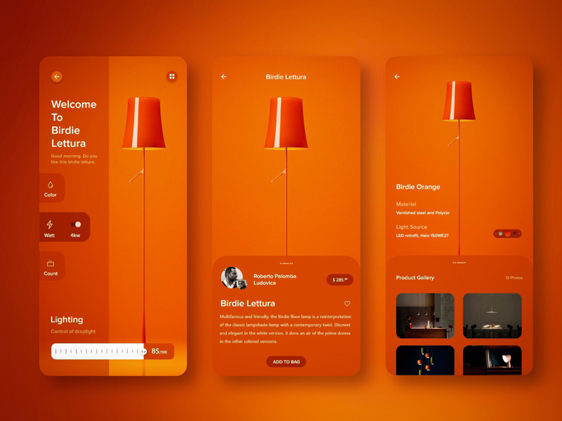Smart Home App ui design uidesign logo gif website icon web app ux design flat branding minimal colours ui
