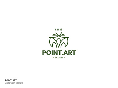 Logo POINT.ART brand branding design logo logogram logotype vector art