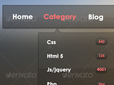 Transparent menu