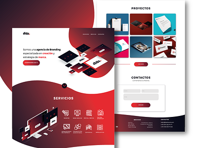 ITAI design front end icon landing page ui user experience ux web website