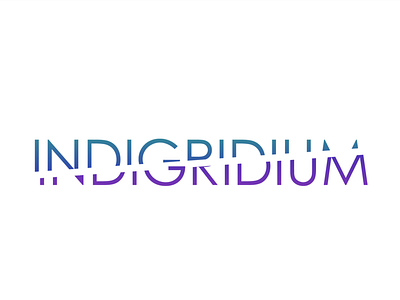 Indigridium logo design gradient logo logodesign logotype