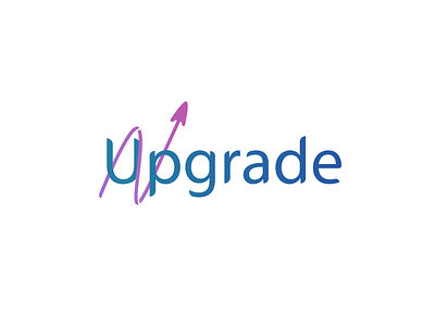 Upgrade logo №3 design gradient logo logodesign logotype minimalism
