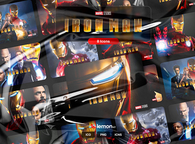 Iron Man Icon Kit folder icon folders icons marvel movie art