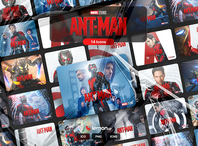 Ant-Man Icon Kit ant man folder folder design folder icon folder icons icon icons marvel comics marvel studios movie icons movies