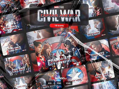 Captain America: Civil War Icon Kit