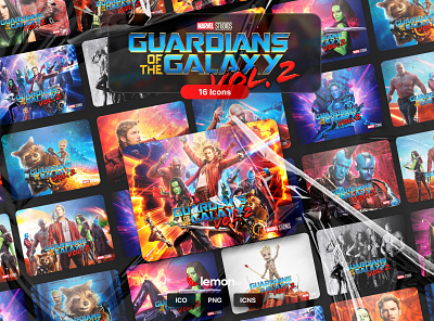 Guardians of the Galaxy Vol. 2 Icon Kit creative folder icon folder icons folders guardiansofthegalaxy icon icons marvel marvel studios movie icons movies