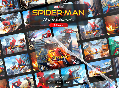 Spider-Man: Homecoming Icon Kit creative design folder icon folder icons folders icon icons marvel marvel studios movie icons