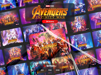 Avengers: Infinity War Icon Kit avengers infinity war design folder design folder icon folder icons folders icon icons marvel marvel studios movie icons