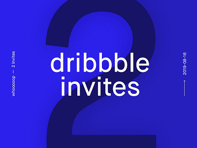2 Dribbble Invites invitation invitations invite invites invites giveaway prospects