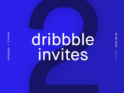 2 Dribbble Invites