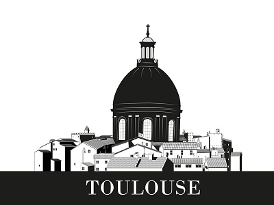 Toulouse illustration vectoriel