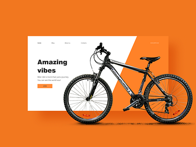 Bicycle landing page | Daily UI Design Challenge app bicycle dailyui design designchallenge flat illustration landing landing design landing page landing page concept ui ux web website