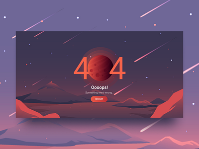 404 error page | Daily UI Design Challenge