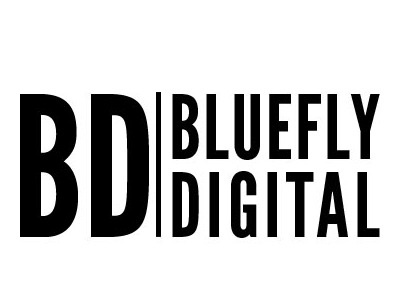 Bluefly Digital Logo Concept Horizontal bluefly digital concept horizontal logo