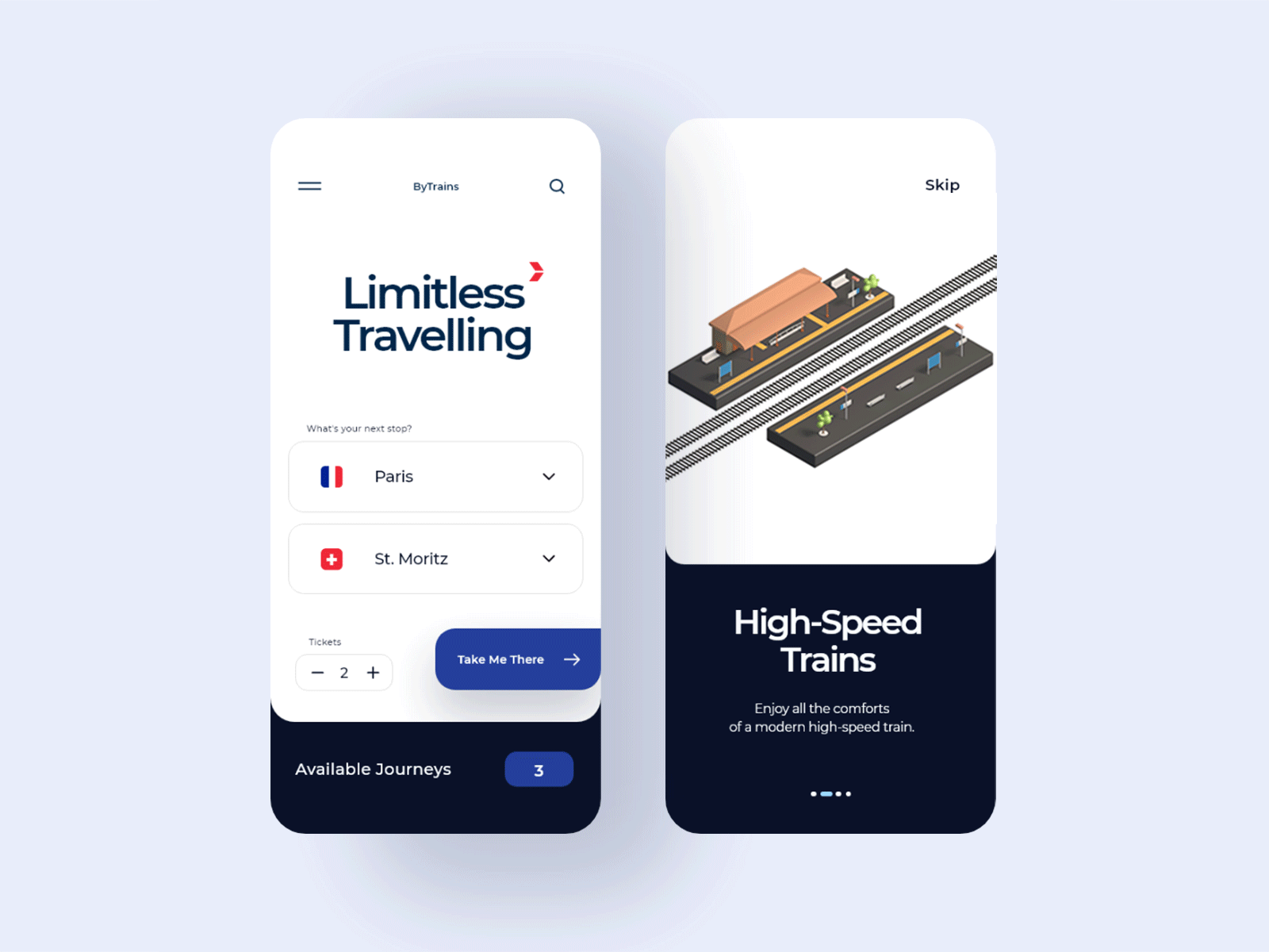 Train Booking App UI Design 3d animation app app design apps booking booking app design design agency minimalism mobile ui train ticket travel app travelling app ui ui design uiux ux ux design agency ux ui design uxdesign