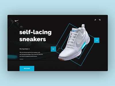 Self-lacing sneaker | UI & UX