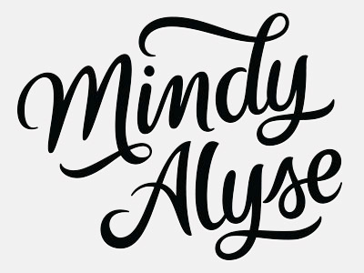 Mindy lettering