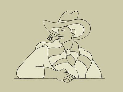 DUO cowboy desert illustration procreate vector western