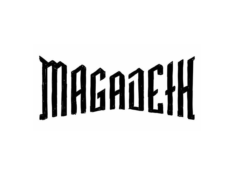 Maga-GIF animation gif lettering logo magadeth slut cult typography
