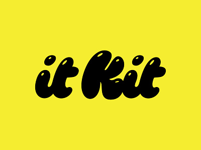 It Kit bubble it kit lettering liquid logo