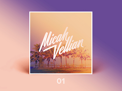 Micah Vellian album art cover lettering micah velian record vinyl