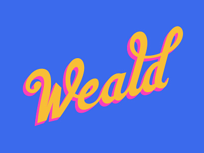 Weald Secondary lettering logo type typography video