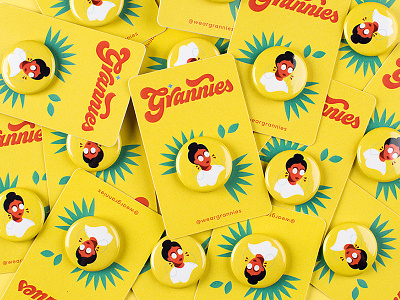 Pins! eyewear grannies illustration pins sunglasses women
