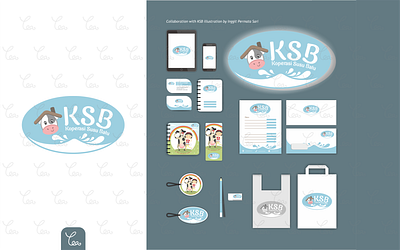 Logo and Stationery Design for Koperasi Susu Batu branding design logo packaging mockup stationery design vector